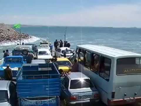 Iran :: crossing lake Urmia  ارومیه (when there was water and no bridge)