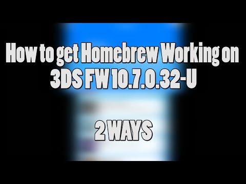 How to get 3DS Homebrew working on FW 10.7!