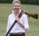 Bridget McKenzie, pictured at the Canberra International Clay Target Club in 2015.