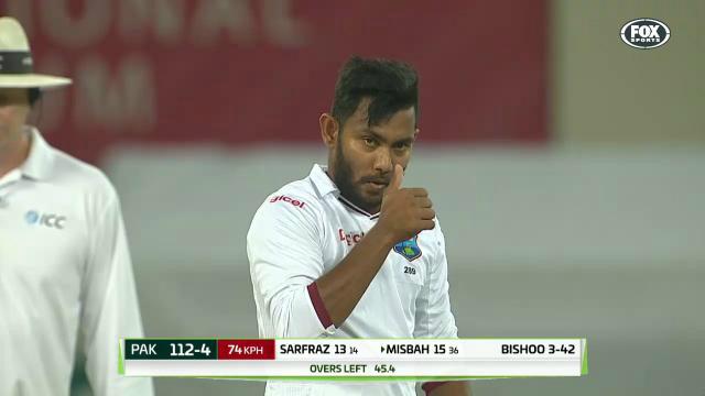 Bishoo: 8 wicket onslaught