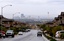 Distant view of the Las Vegas Strip from a residential neighborhood on the east side - taken on a rainy day.