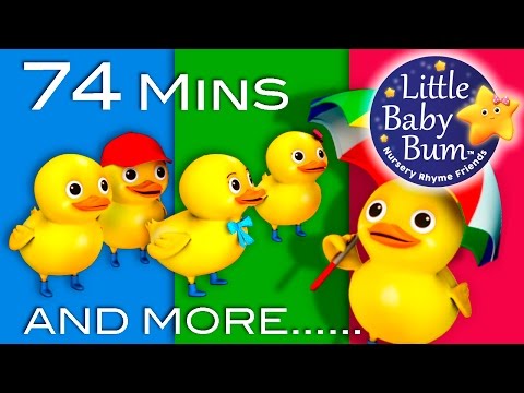 Five Little Ducks | Plus Lots More Children's Songs | 74 Minutes Compilation from LittleBabyBum!