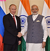 PM Modi with the President of Mr. Vladimir Putin