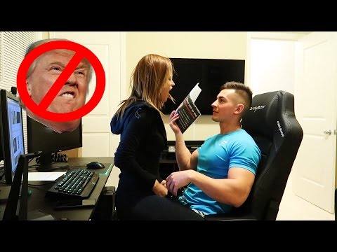 TELLING YANET I VOTED FOR TRUMP!