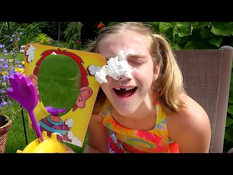 Pie In The Face Challenge With Heather and Silly Sally!