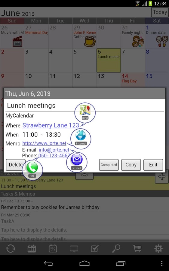    Jorte Calendar & Organizer- screenshot  