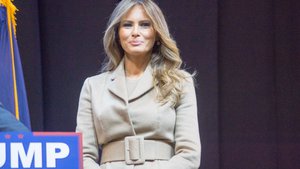 Melania Trump, wife of Donald Trump, at a New Hampshire campaign event in 8 February 2016