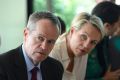 Opposition Leader Bill Shorten and deputy Tanya Plibersek meet representatives of the LGBTI community in Sydney.