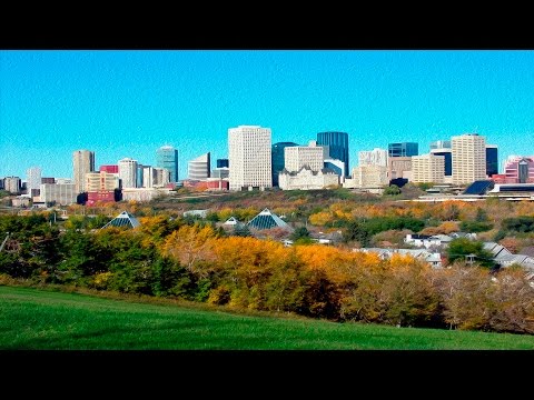 EDMONTON , ALBERTA / CANADA - A WALKING TRAVEL TOUR - HD 1080P