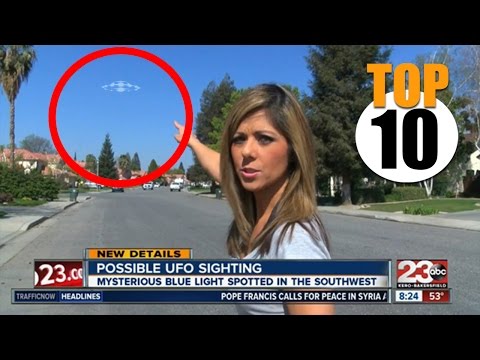 Top 10 REAL UFO Sightings on News Compilation