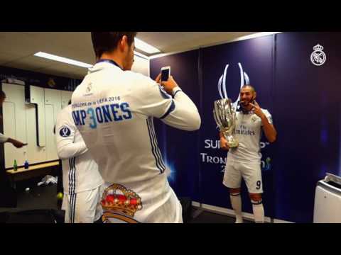 Check out our UEFA Super Cup dressing-room celebrations!