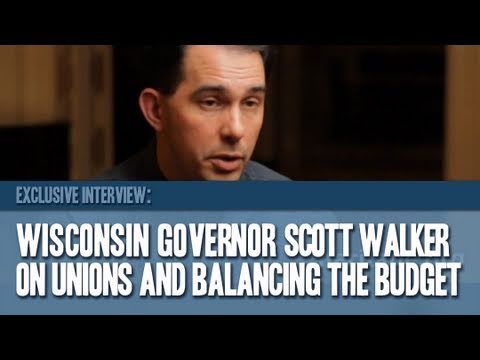 Wisconsin Governor Scott Walker on Unions and Budget Cuts