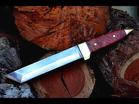 Knife making - making a Japanese tanto fighting knife