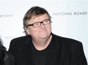 ilmmaker Michael Moore at the National Board of Review Awards gala at Cipriani 42nd St. in New York. More than a decade has passed since the controversial gun control documentary "Bowling for Columbine" was released and Moore says we've yet to make any strides toward ending violence in schools.