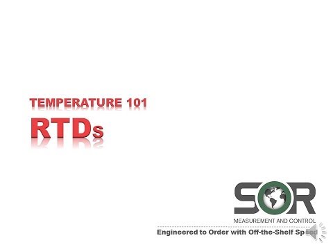 Temperature Sensors 101 RTD's