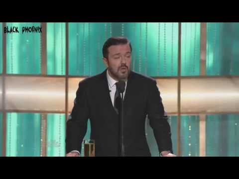 2010-2011-2012 Golden Globes - Ricky Gervais opening monologue and performance.