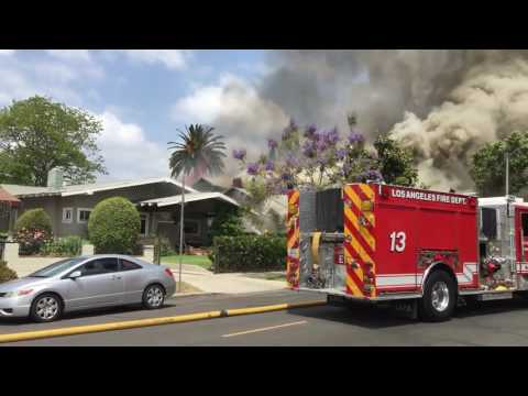 House Exploded; Resultant House Fires ~ Koreatown Los Angeles ~ 2016