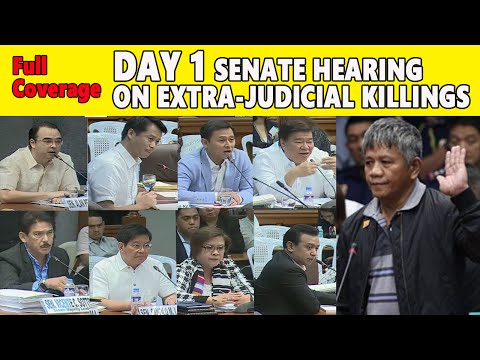 September 15 2016  Senate Hearing on Extra Judicial Killings in Philippines Part 1