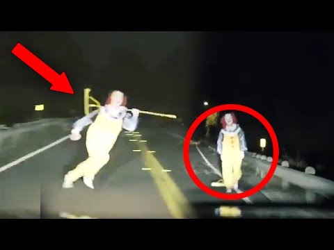 Top 15 SCARIEST Clown Videos Caught on Camera! (Creepy Killer Clown Sightings)