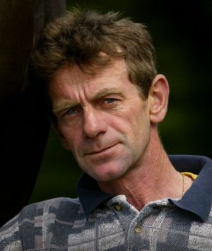 horseracing. Spring racing carnival. trainer Gerald Ryan with his stable star Clangalang at Mornington this morning. ...