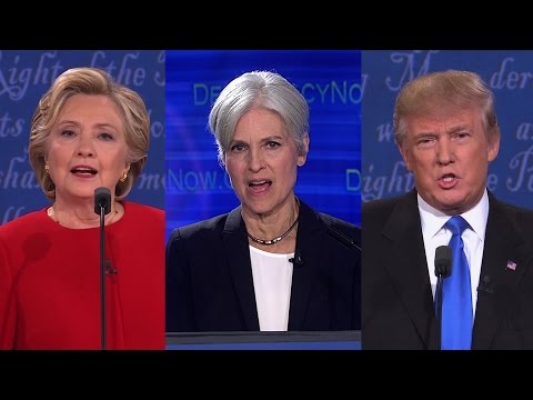 Part 1: Jill Stein "Debates" Clinton & Trump in Democracy Now! Special