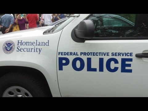 Homeland Security Federal Police at IRS Protest in St. Louis County May 21, 2013