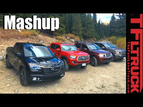 2017 Honda Ridgeline vs Toyota Tacoma vs GMC Canyon vs Nissan Frontier Mega Mashup Review