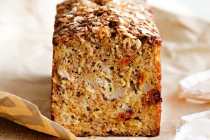 Banana, coconut and goji berry bread