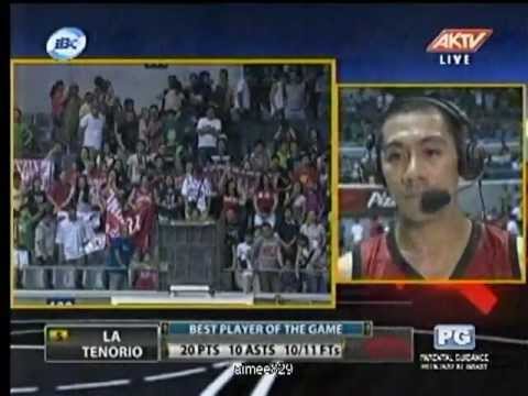 Brgy. Ginebra vs Rain or Shine - NOV 25 2012 SUNDAY 4thQ last 3mins