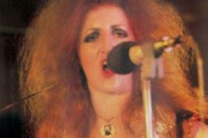 Carol Lloyd performs with Railroad Gin in 1974.