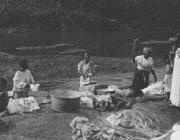 Washerwomen at work in 1910