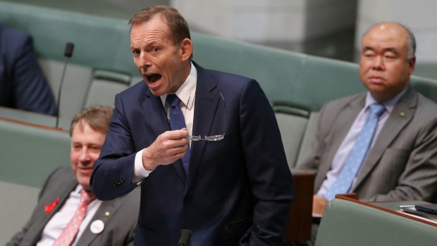 Former prime minister Tony Abbott hits back in Parliament.