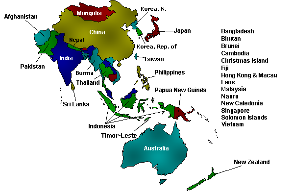 Map of Asia