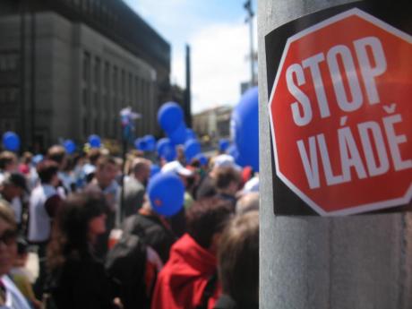 'Stop Vládě' - Union demo in Prague