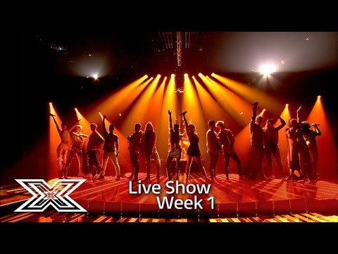 The Contestants sing Fleur East's Sax | Results Show | The X Factor UK 2016