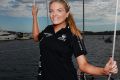 Erin Molan was forced to confront her childhood fear of waves in the Sydney to Hobart on Perpetual Loyal.