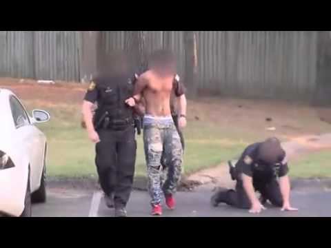 Excessive Force  Memphis Police Officer Kicks And Hits Suspect With Nightstick After He Surrendered!