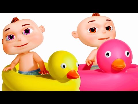 Five Little Babies Bathing In a Tub | Zool Babies Fun Songs | Nursery Rhymes For Babies