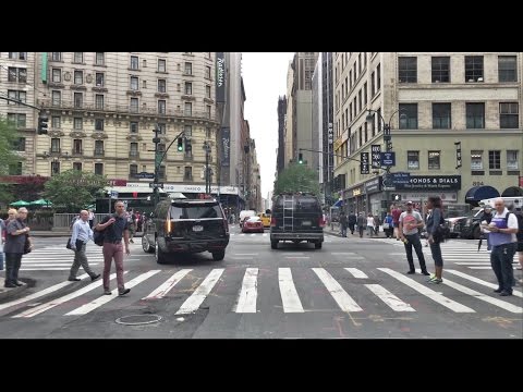 Driving Downtown - New York City USA 4K