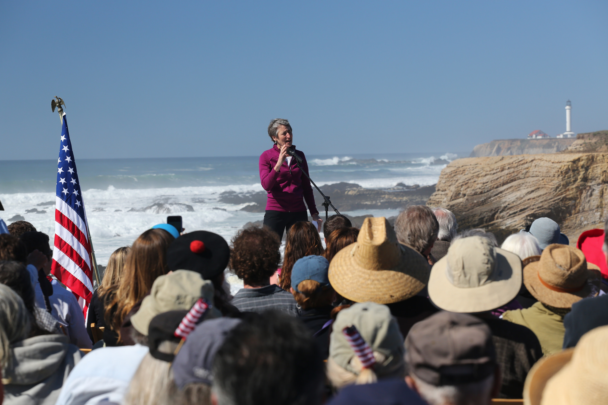 Secretary Jewell speaking