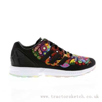 Factory Outlet Black Black Chalk White adidas ZX Flux Mens Shoes sP2weNks7