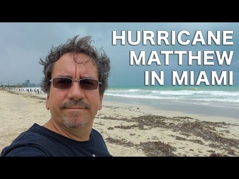 Hurricane Matthew in Miami, Florida 4K  | Traveling Robert