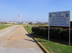 File - The front entrance of Kilby Correctional Facility located in Mt. Meigs, Alabama.