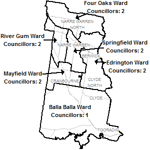 Map of Casey City Council