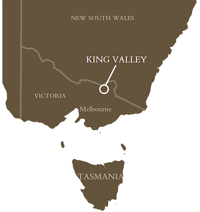 King Valley Location Map