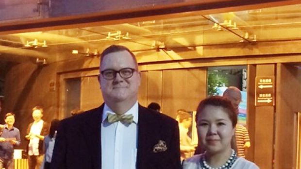 Jeff Sikkema with wife Jiang Ling.