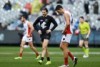 Carlton's Bryce Gibbs in action against Melbourne