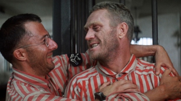 Worse than prison: They're going to remake of the classic Dustin Hoffman/Steve McQueen movie Papillon? Apparently so.
