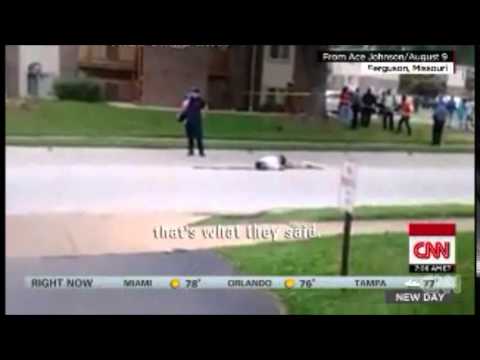 Warning: Startling cell phone video from Michael Brown shooting scene