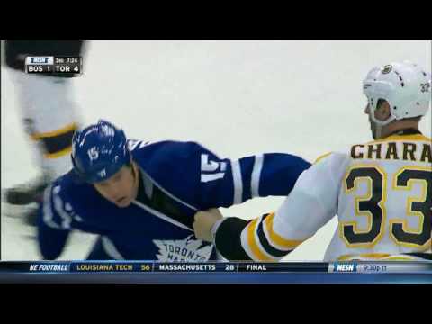 Zdeno Chara fights Matt Martin 10/15/16